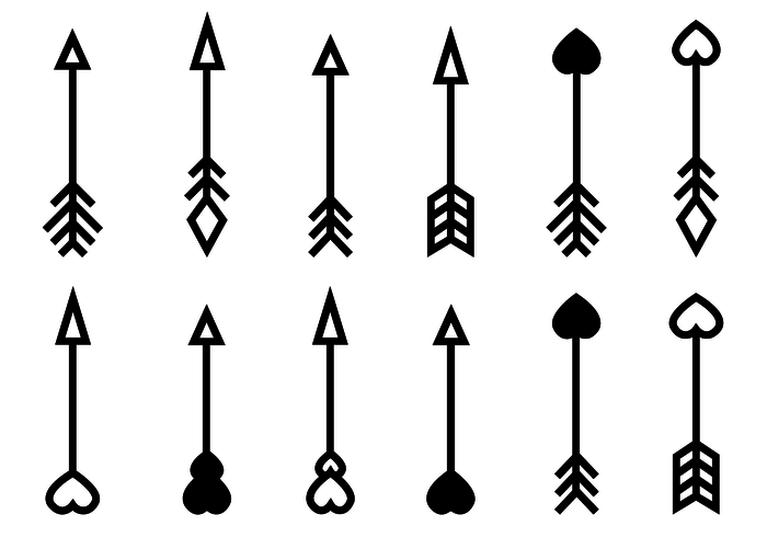 Free Arrow Vector - Download Free Vector Art, Stock Graphics & Images