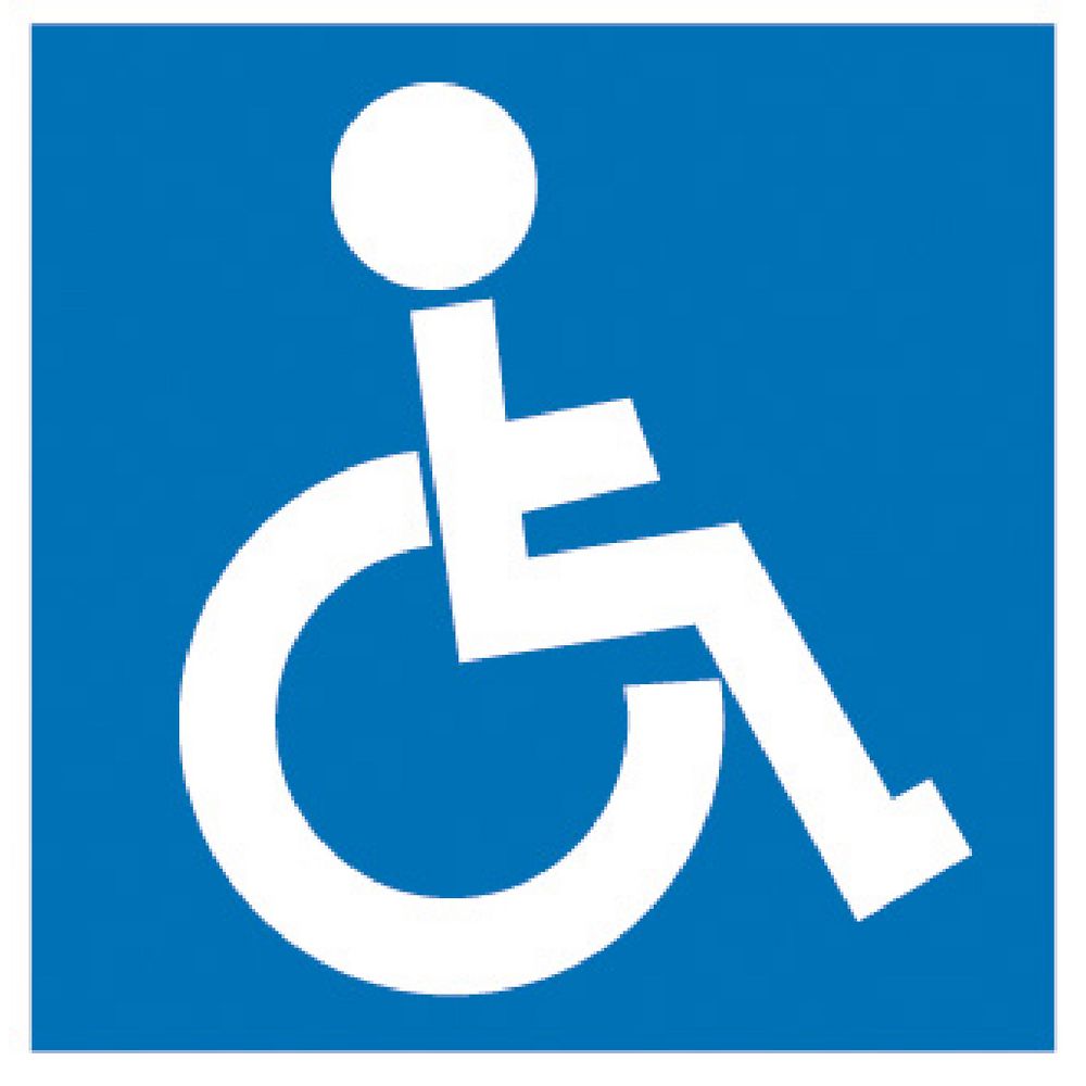 Apli Disabled Self Adhesive Sign | Officeworks