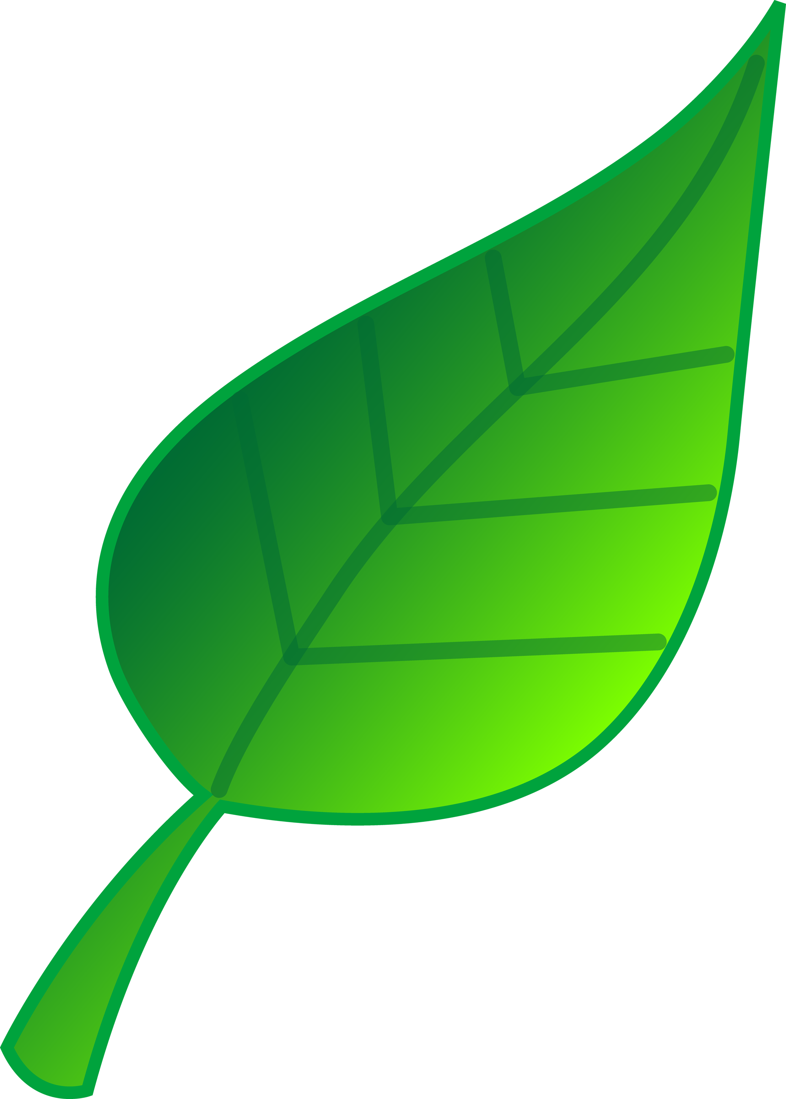Animated clipart leafy green tree