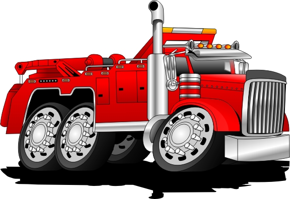 Cartoon Heavy Tow - Fluid Designs Inc.