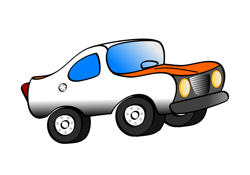 Clipart - Remix of orange funny car