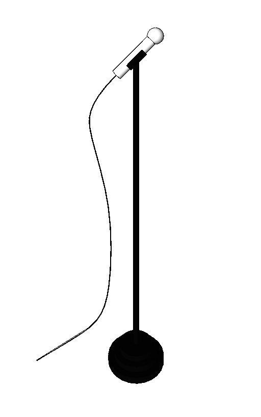 Microphone Stand Drawing