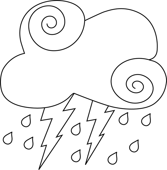Clouds Clipart Black And White - Free Clipart Images