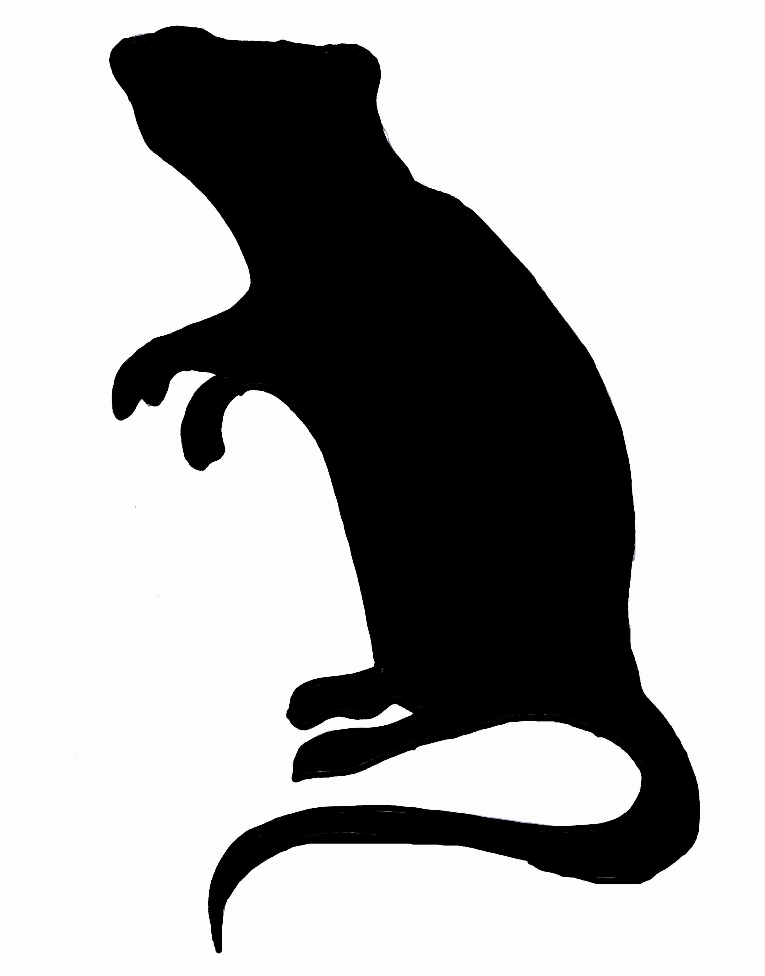 Rat Silhouette Clip Art