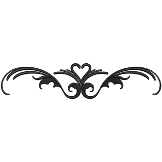 Embroidery Mill Heart Scroll 10059 | Stock Embroidery Designs for ...