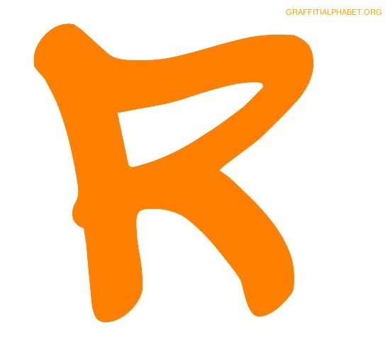 Graffiti Alphabet R Graffiti Letter R Printables | Graffiti ...