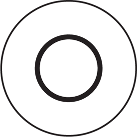 Electrical Symbol Labels-On-A-Roll - Off Symbol