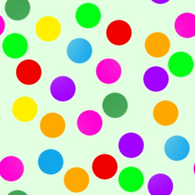 Rainbow Polka Dot Wallpaper