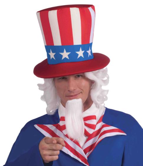 Uncle Sam Wig and Beard Set