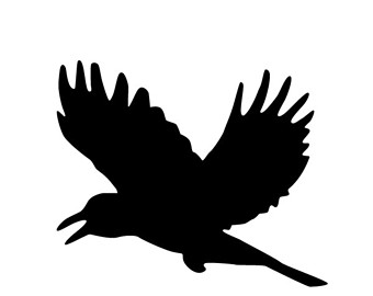 Crow stencil | Etsy