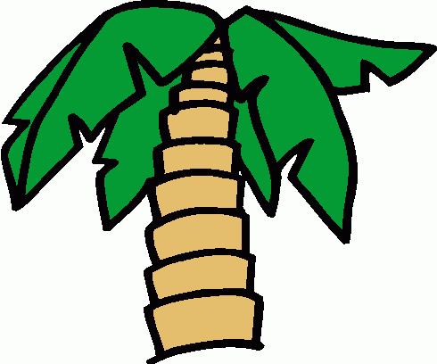 Clipart palm tree leaves