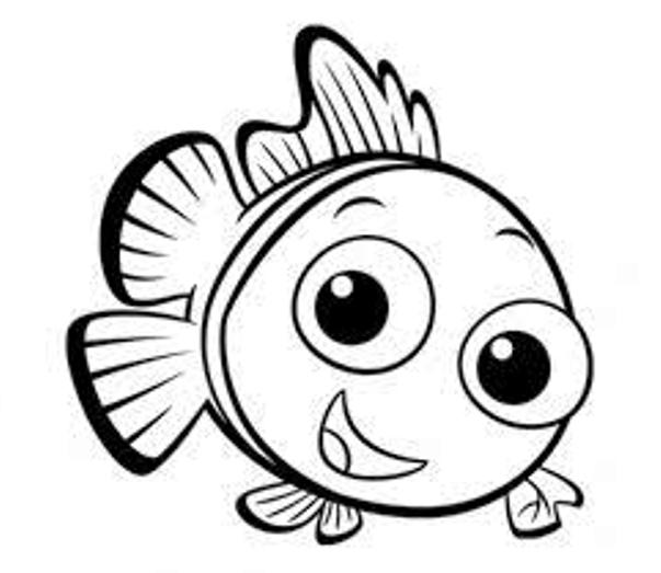 Mewarnai Gambar Ikan – Kartun | WarnaGambar.com