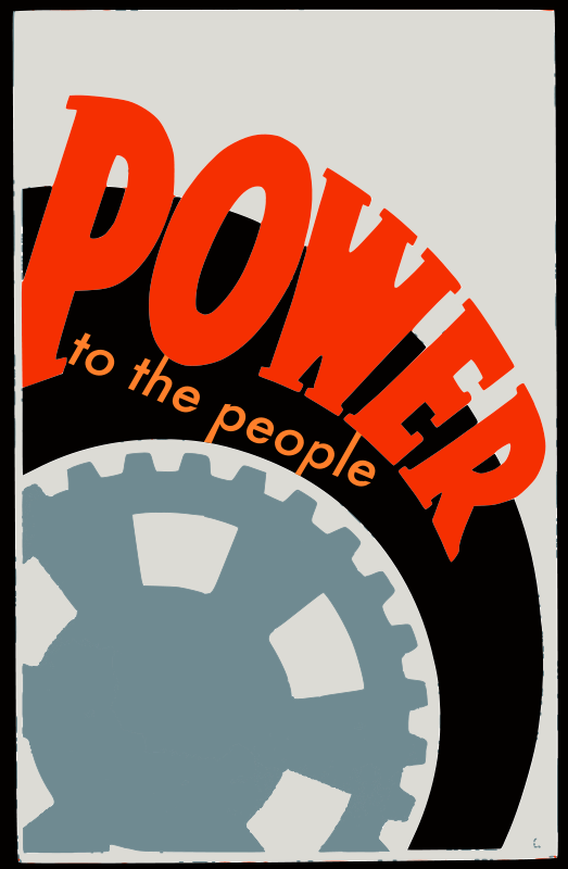 Free Clipart: Power to the People | Objects