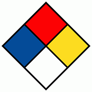 NFPA 704 Blank NFPA Diamond Sign NFPA-BLANK NFPA Diamonds