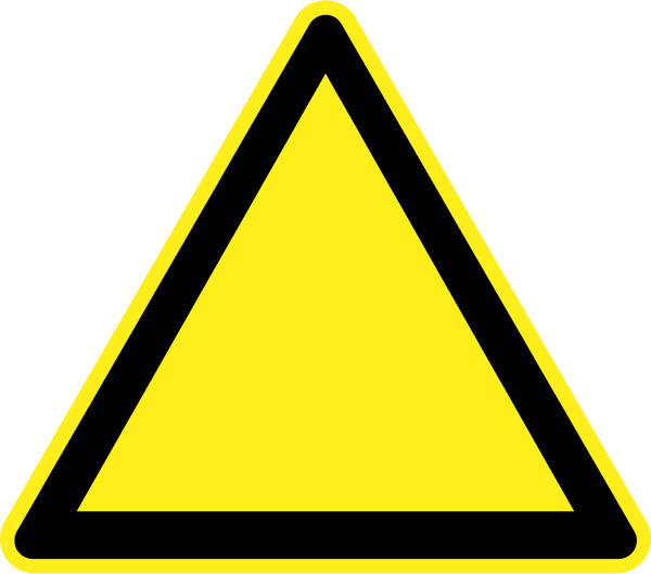 blank hazard sign - vector Clip Art