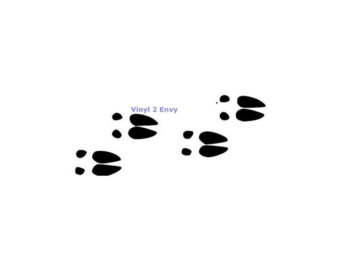 Elk hoof print clipart