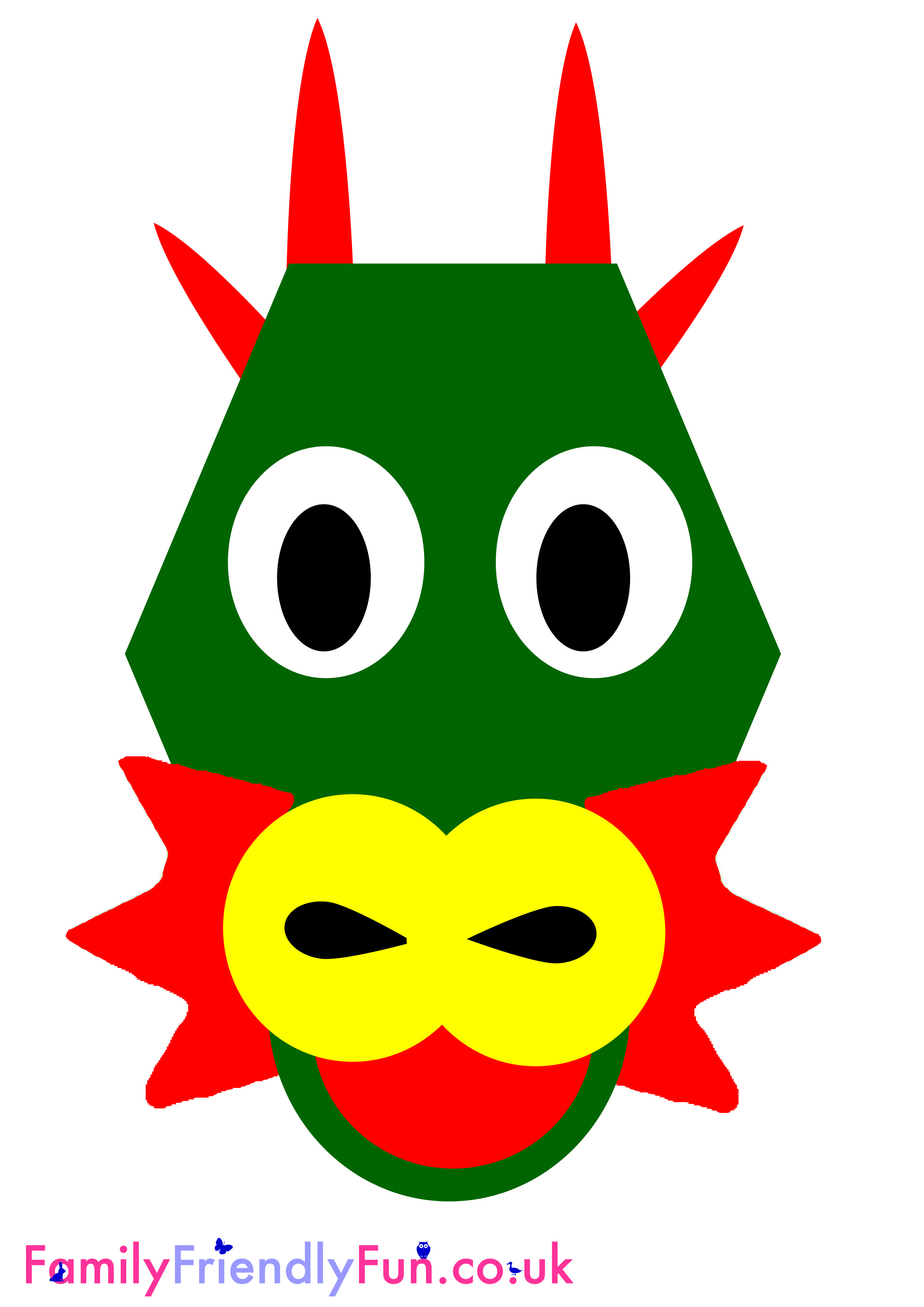 Chinese Dragon Face Front View | Images Guru