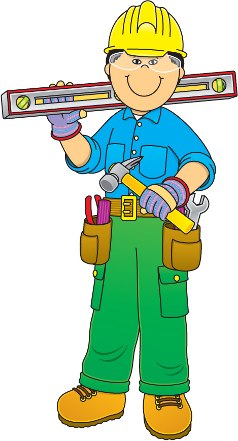Construction worker clipart free