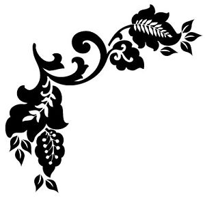 FLORAL CORNER WALL STICKER ART DECALS FLOWERS DECOR 1 | eBay
