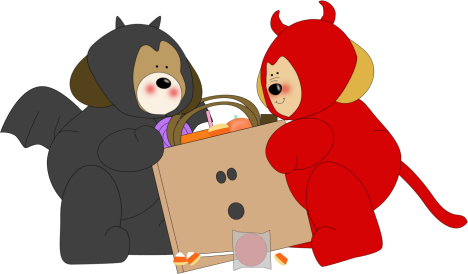 Dog in halloween costume clipart - ClipartFox