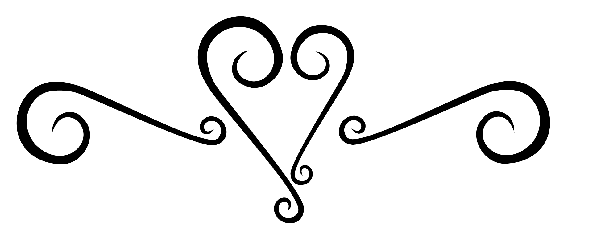 Swirly Heart Tattoos