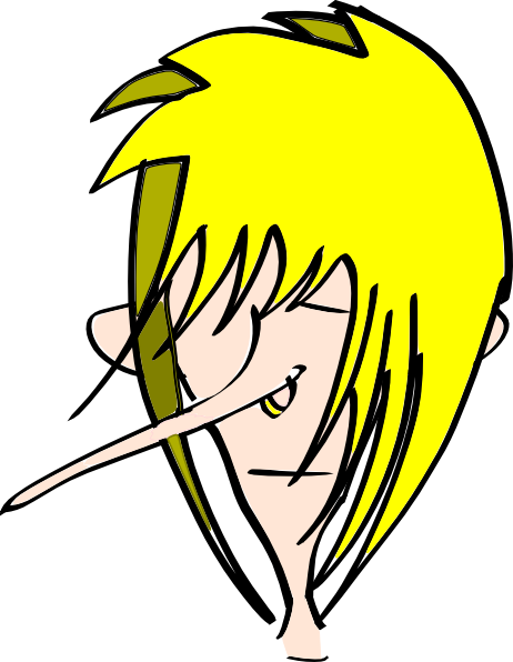 Cartoon Character With Long Nose Clip Art - vector ...