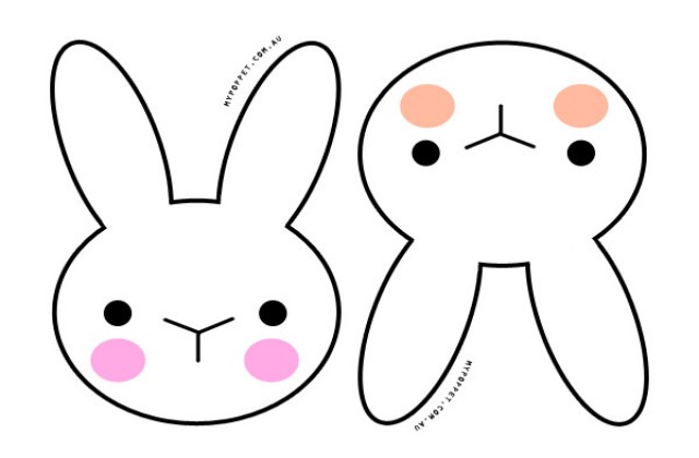 Easter Bunny Template Cut Out Bunny Printable Easter Rabbit ...