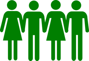 People Holding Hands Clipart Silhouette