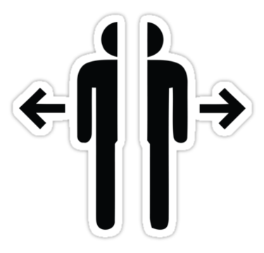 Pictogram man seperate" Stickers by inspctrspactime | Redbubble