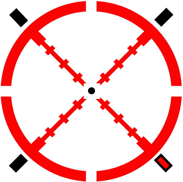 Crosshairred Clip Art - vector clip art online ...