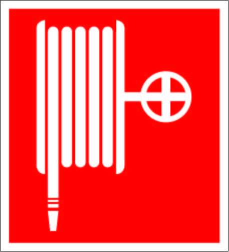 Fire, Signs and Fire hose