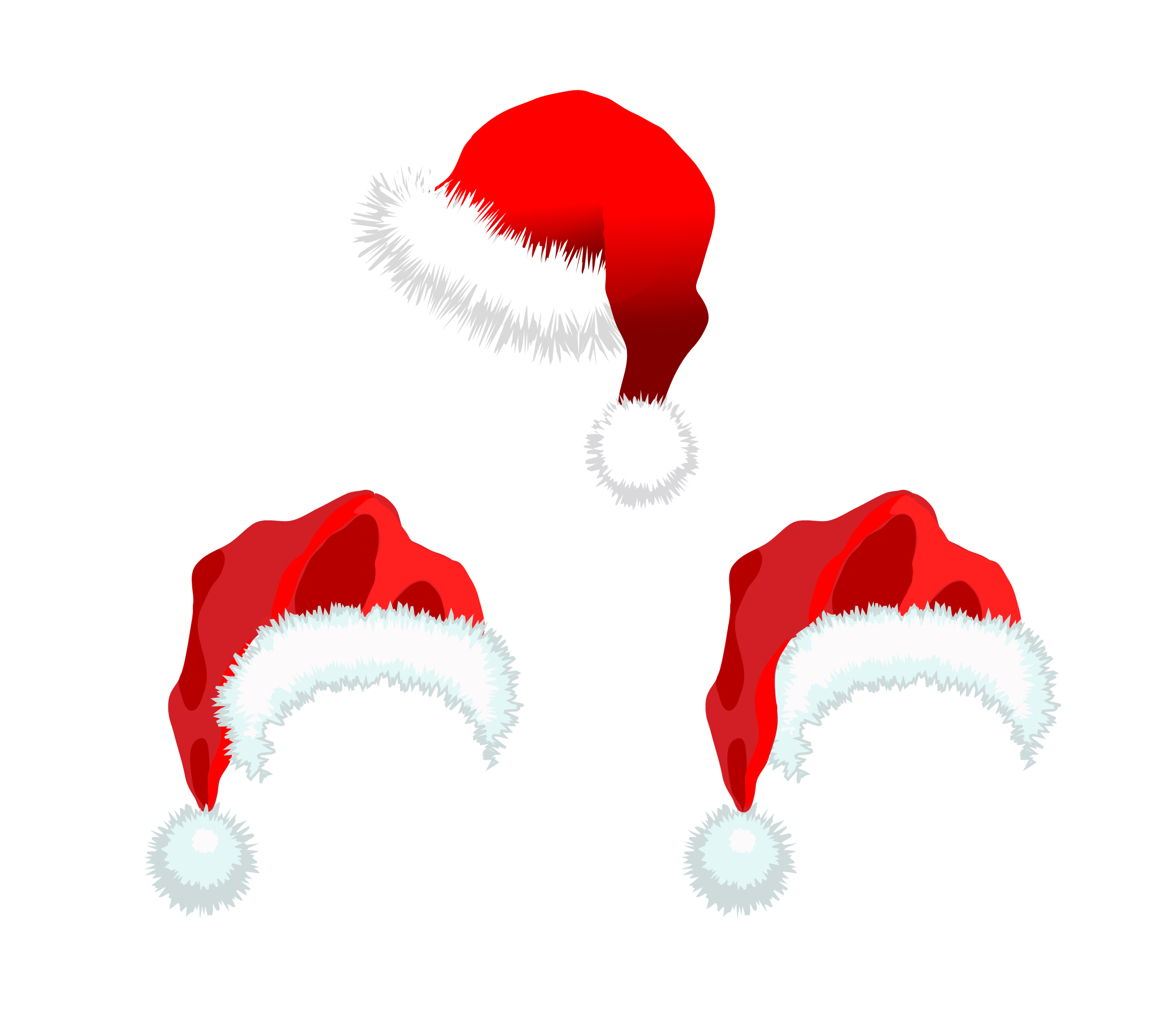 Christmas hats vector Free Vector / 4Vector