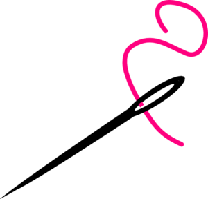 Sewing needle and thread clip art