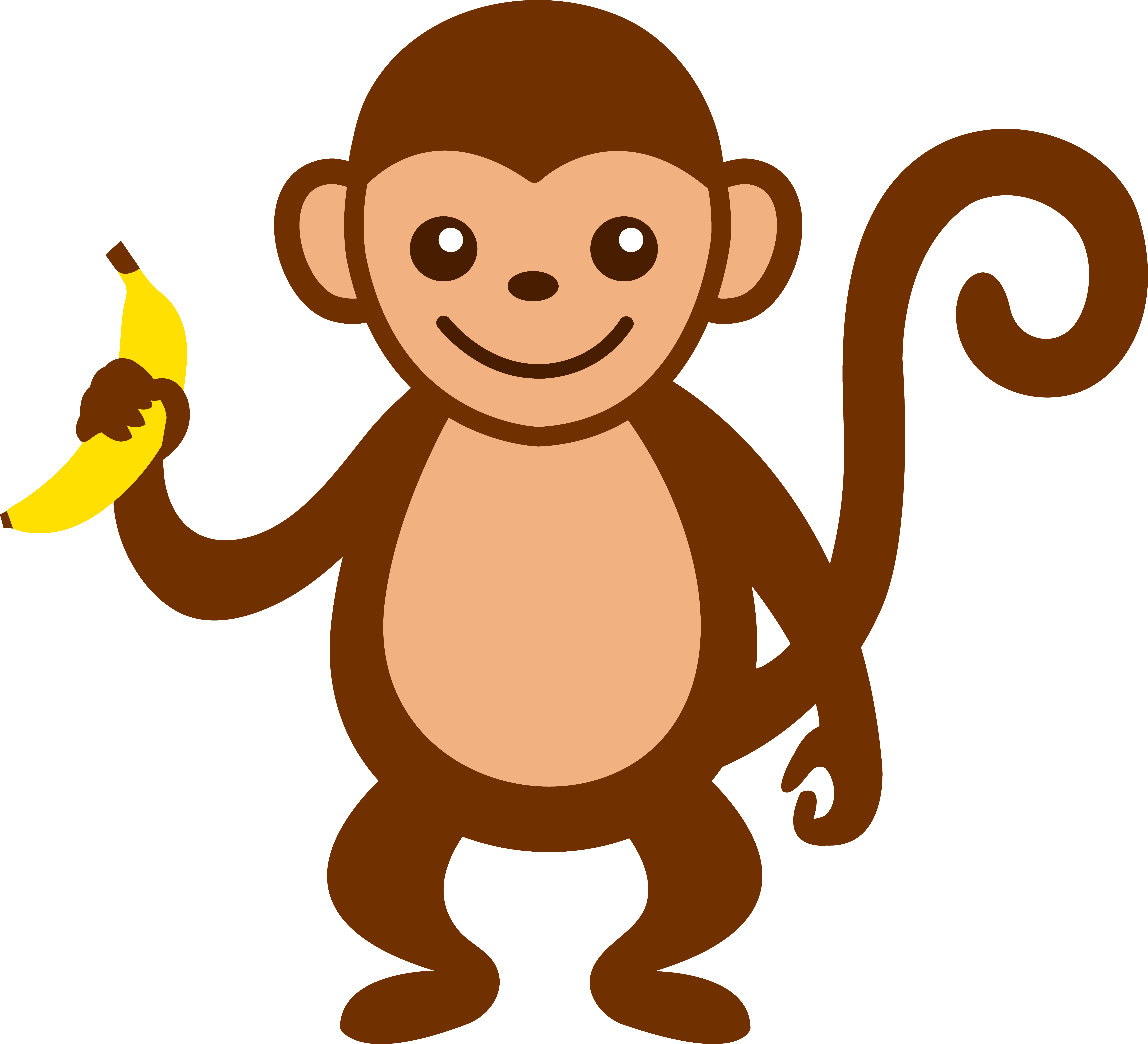 Monkey clipart for kids