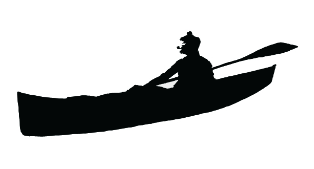Clip Art Canoe Silhouette Clipart - Clipartster