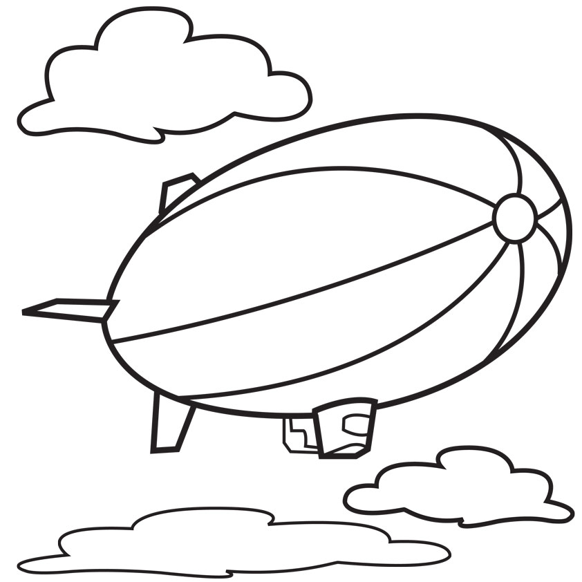 Cartoon blimp clipart