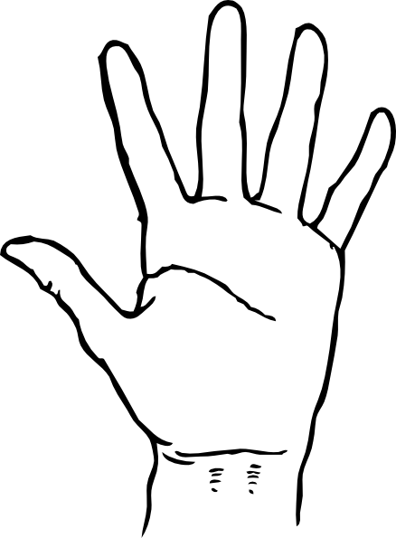 Hand Line Art | Free Download Clip Art | Free Clip Art | on ...