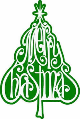 Free christmas words clipart