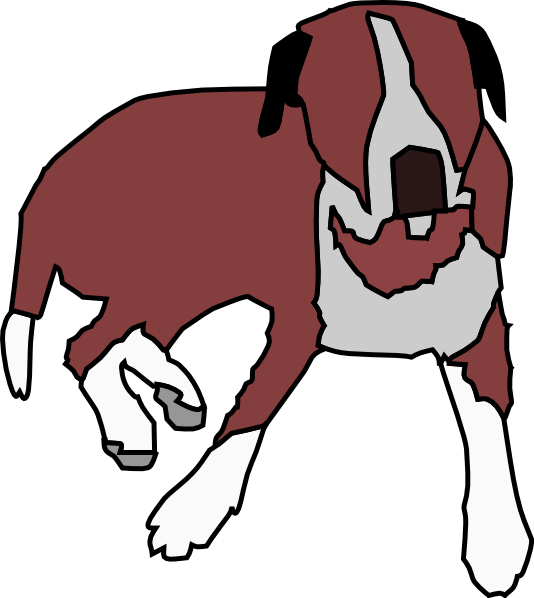 Dog Sitting clip art Free Vector