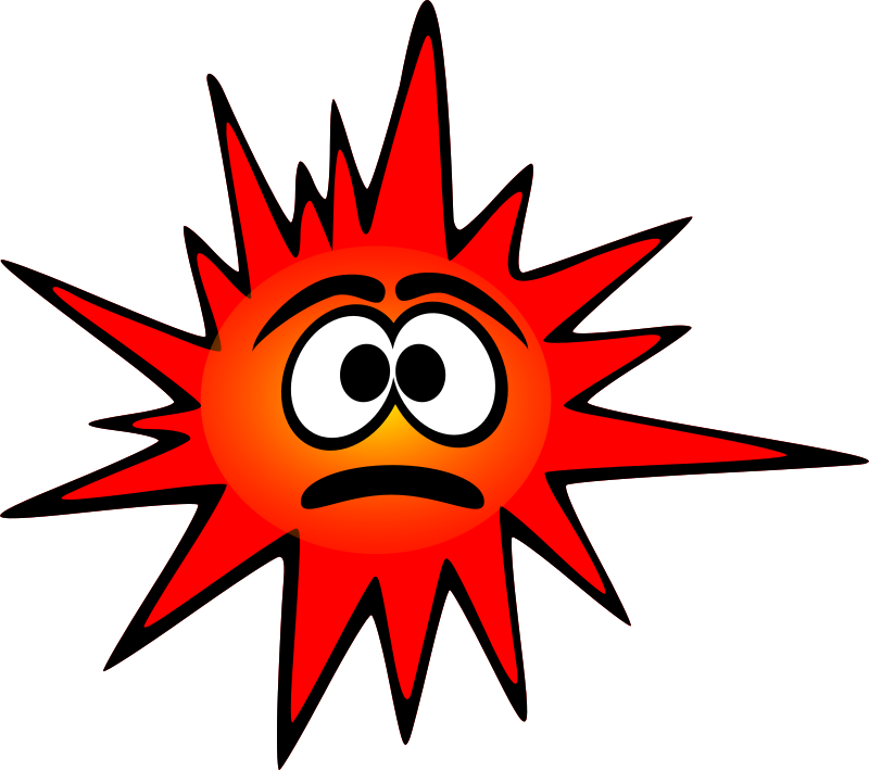 Clipart - Funny red bacteria