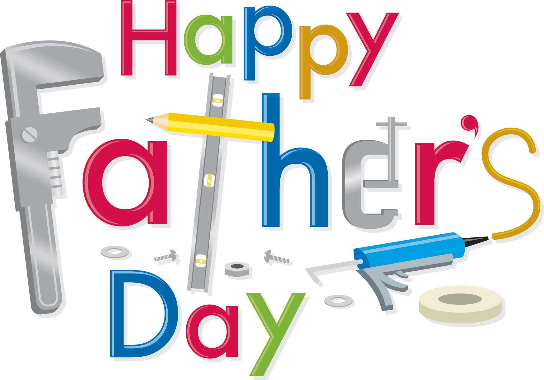 Fathers Day Coloring Pages, ClipArt, Cards Free Printable | Happy ...