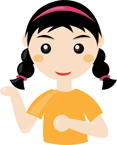 Girl clipart cartoon