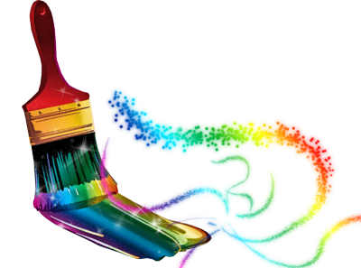Paint Brushes With Paint On Them - Free Clipart Images