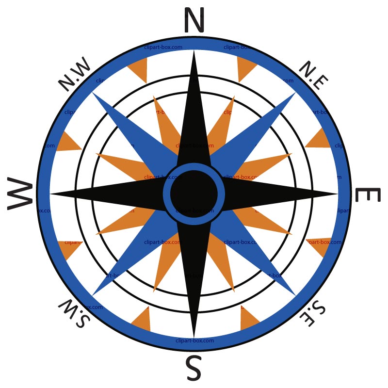 Free clipart map compass