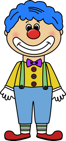Clown clipart for kids