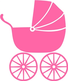 Pink baby booties clipart