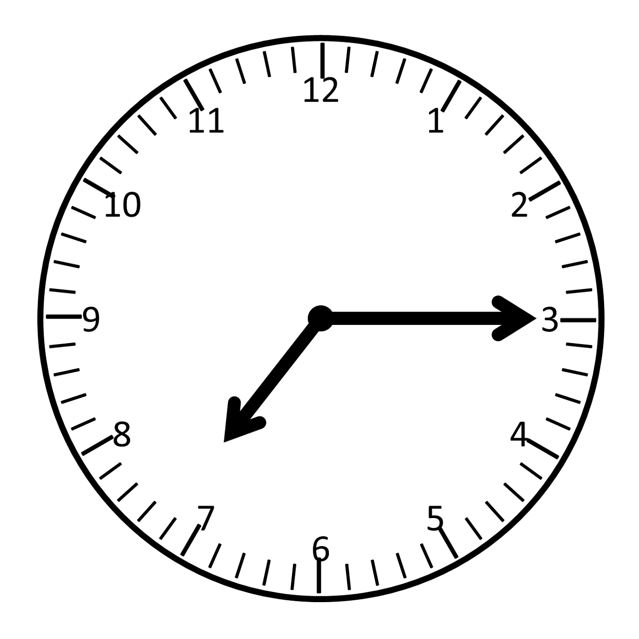 Printable Analog Clock Face With Hands
