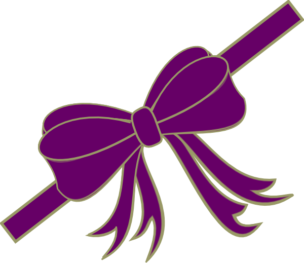 Purple ribbon clipart