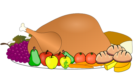 Turkey dinner clip art free
