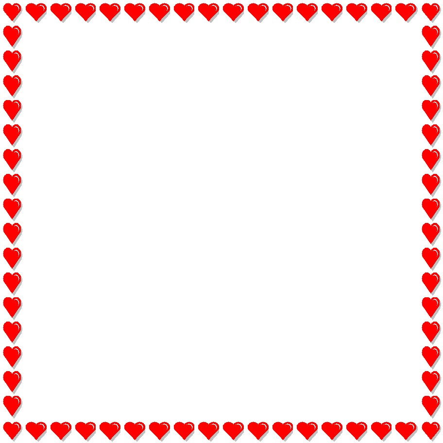 Red Heart Borders Clipart